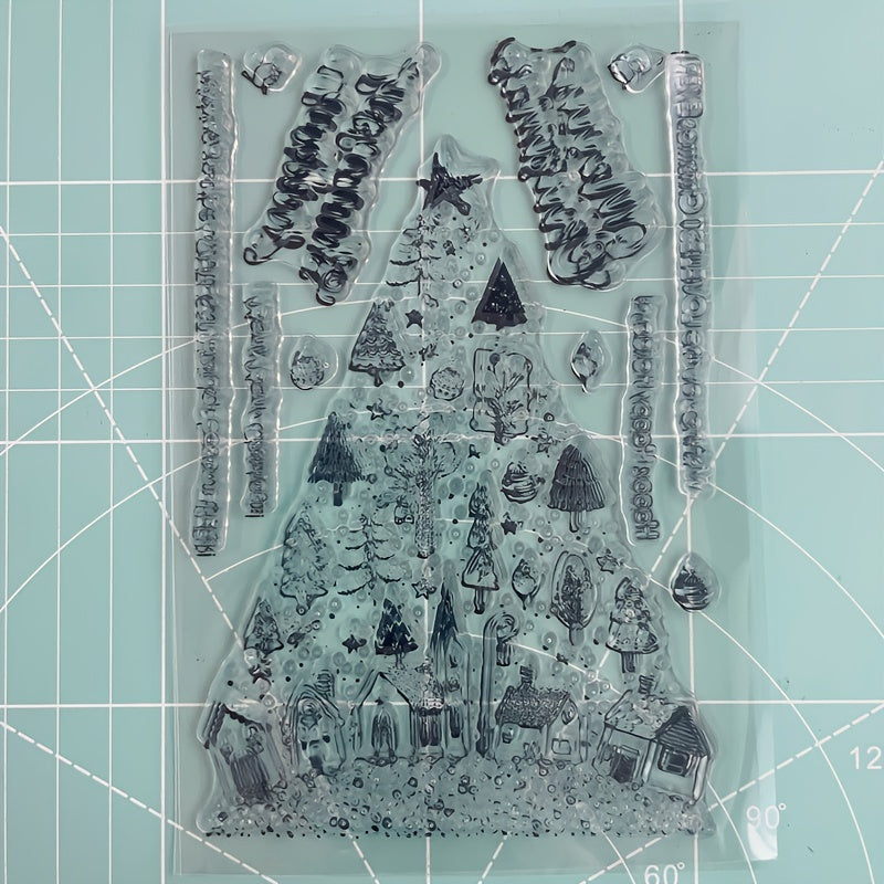 Christmas Tree Silicone Clear Stamp