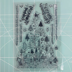 Christmas Tree Silicone Clear Stamp