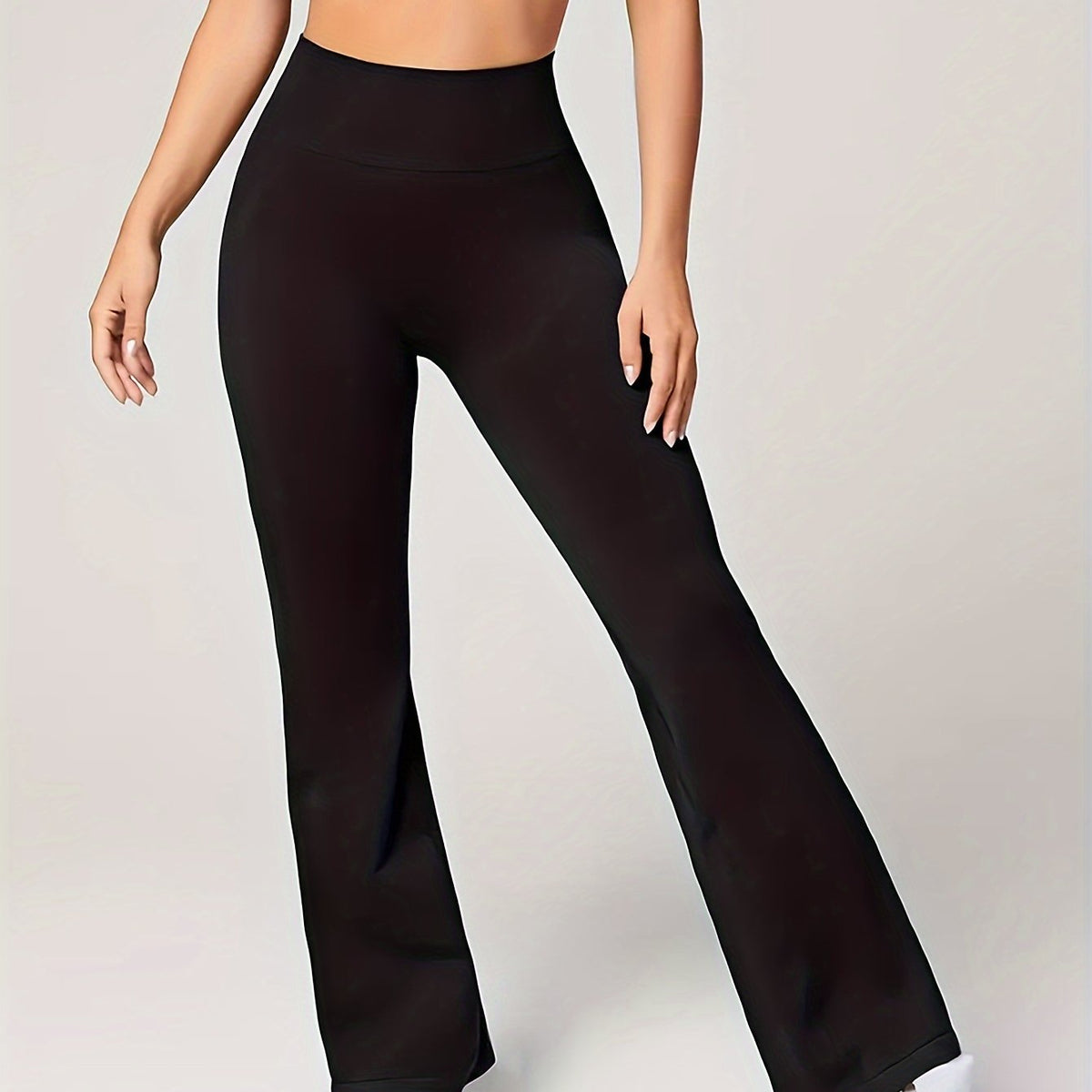 Women's High Waist Flared Yoga Pants Tummy Control Slim Fit Activewear