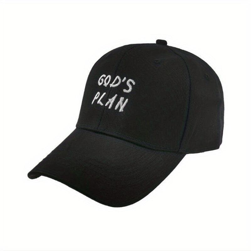 GOD'S PLAN Embroidery Baseball Cap Solid Dad Hats Unisex Sun Hats