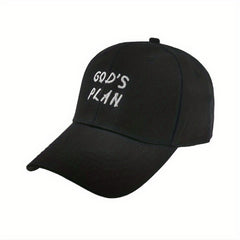 GOD'S PLAN Embroidery Baseball Cap Solid Dad Hats Unisex Sun Hats
