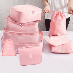 Travel Packing Cubes 9pcs Multifunction Luggage Bags Clothes & Shoes Storage