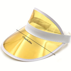 Transparent Waterproof Sun Visor Hat UV Protection Lightweight Cap
