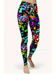 Women's Star Pattern Leggings for Fitness Yoga Running