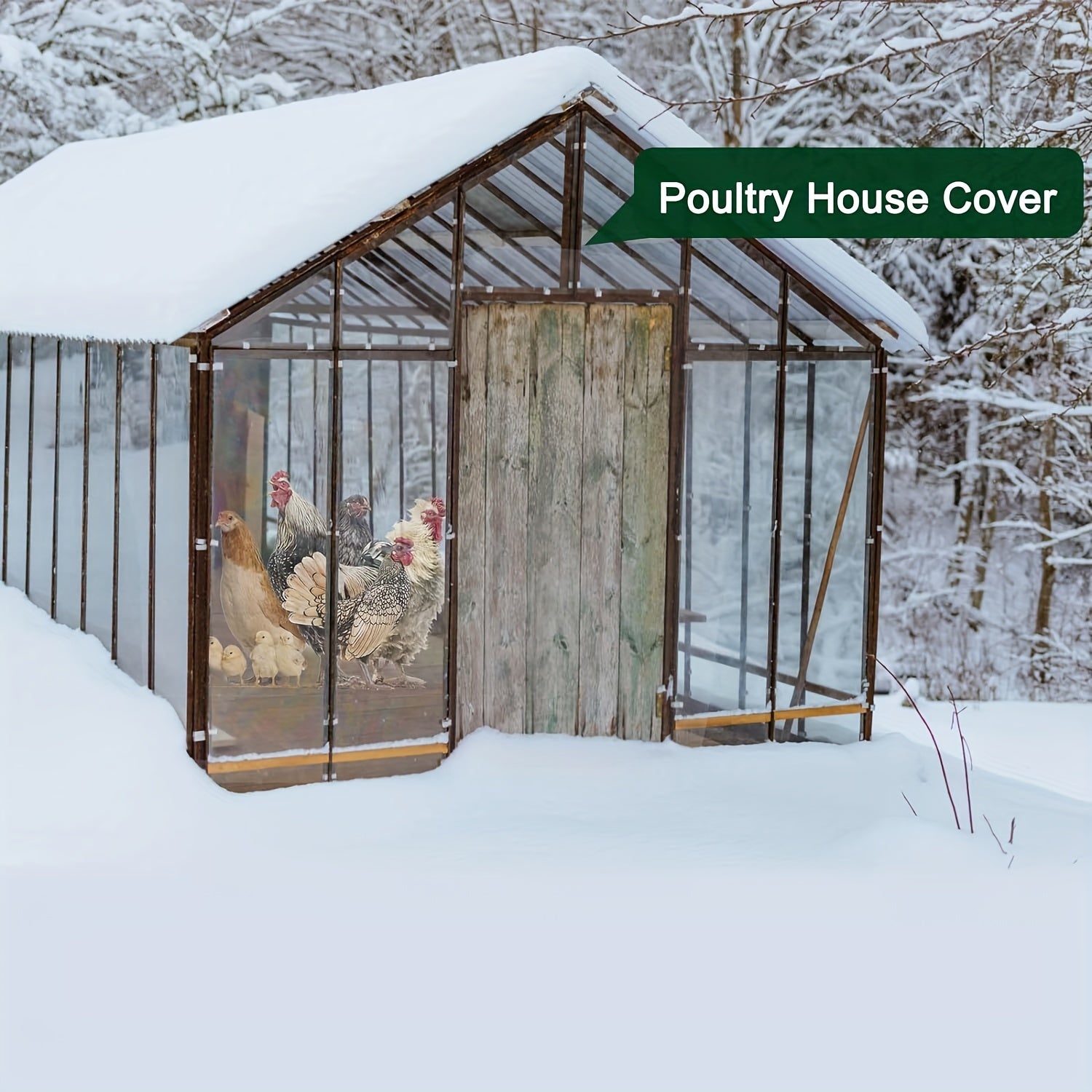 Clear Waterproof Tarp Snowproof & Rainproof PE Tarpaulin Cover