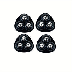4pcs Adhesive Caster Mini Wheels 360 Swivel Stainless Steel Paste Pulley