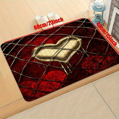 Hidden Love Pattern Rug Machine Washable Carpet for Home Indoor Decor