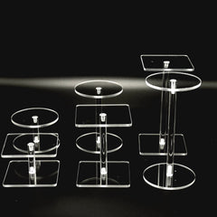Acrylic Clear Jewelry Display Stand Desktop Cosmetic Perfume Storage Holder