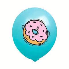 16pcs Donut Theme Latex Balloons Kids Birthday Party Decoration Set