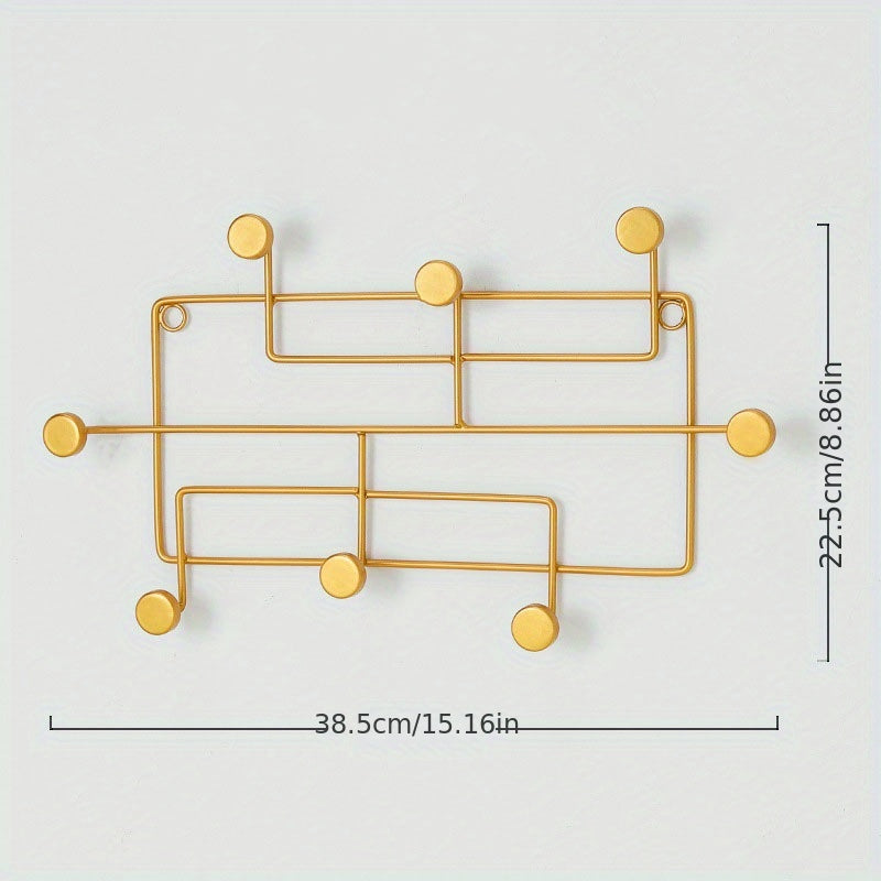 Scandinavian Geometric Metal Wall Hooks