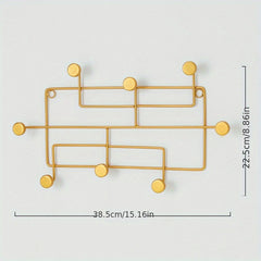 Scandinavian Geometric Metal Wall Hooks