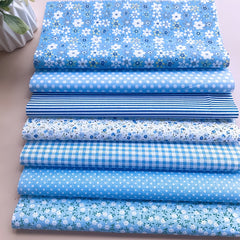 7 Pc Cotton Cloth Set for Crafts & Sewing Projects - Christmas Thanksgiving