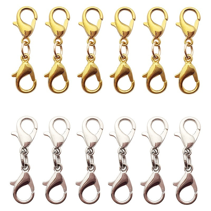 4pcs Double Headed Lobster Clasps DIY Jewelry Accessories