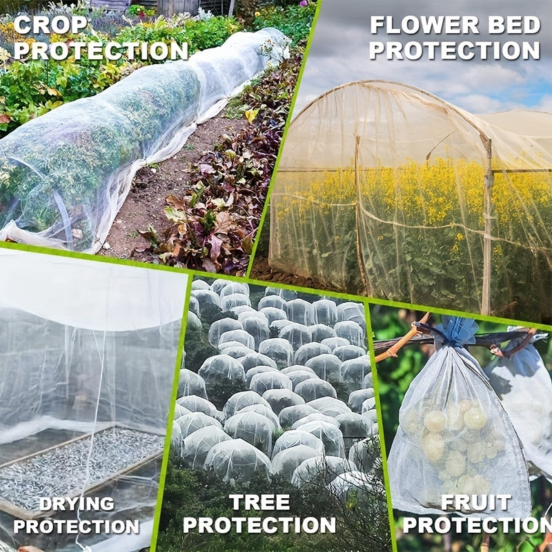 60 Mesh Insect Protection Net Flowers Cover for Greenhouse Garden