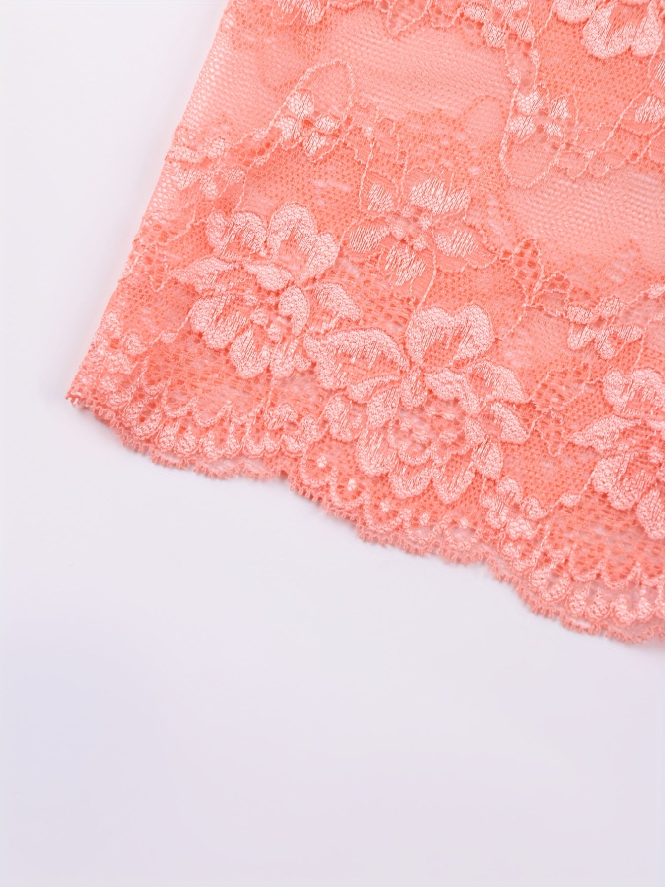 6pcs Floral Lace Boyshort Panties Soft & Comfortable Women's Lingerie
