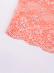 6pcs Floral Lace Boyshort Panties Soft & Comfortable Women's Lingerie