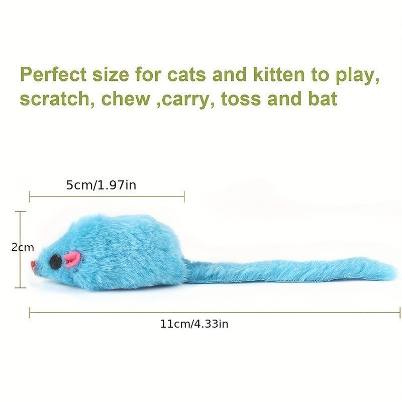 Interactive Mouse Cat Toy Plush Chew