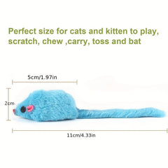 Interactive Mouse Cat Toy Plush Chew