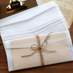 10pcs Romantic Sulfuric Acid Paper Envelopes - Creative Gift