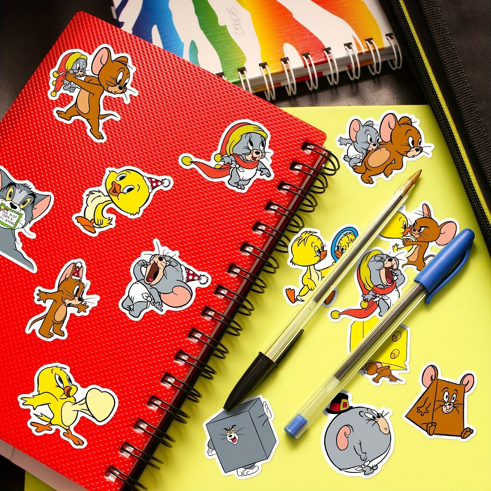 50 Cartoon Waterproof Vinyl Stickers for Water Bottles Laptop Phone Case Guit