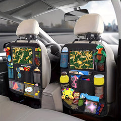 Car Back Seat Hanging Organizer Storage Bag Touchable Screen