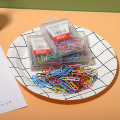 Colorful 80pcs Binder Paper Clips, 28mm Office & School Supplies