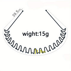 Metal Tooth Headband Wavy Headband Non Slip Headdress Sports Makeup