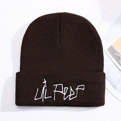 Lil Peep Cartoon Embroidered Warm Beanie Hat
