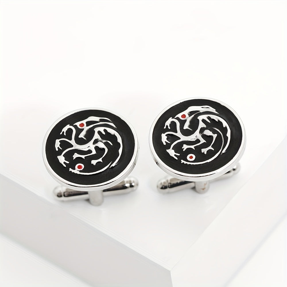 Alloy Dragon Cufflinks French Shirt Wedding Suit Men's Jewelry