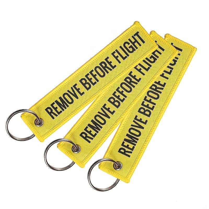 Aviation Enthusiast REMOVE BEFORE FLIGHT Key Chain