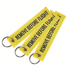 Aviation Enthusiast REMOVE BEFORE FLIGHT Key Chain