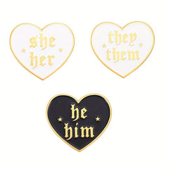 Metal Love English Letter Geometric Badge Silky Scarf for Men