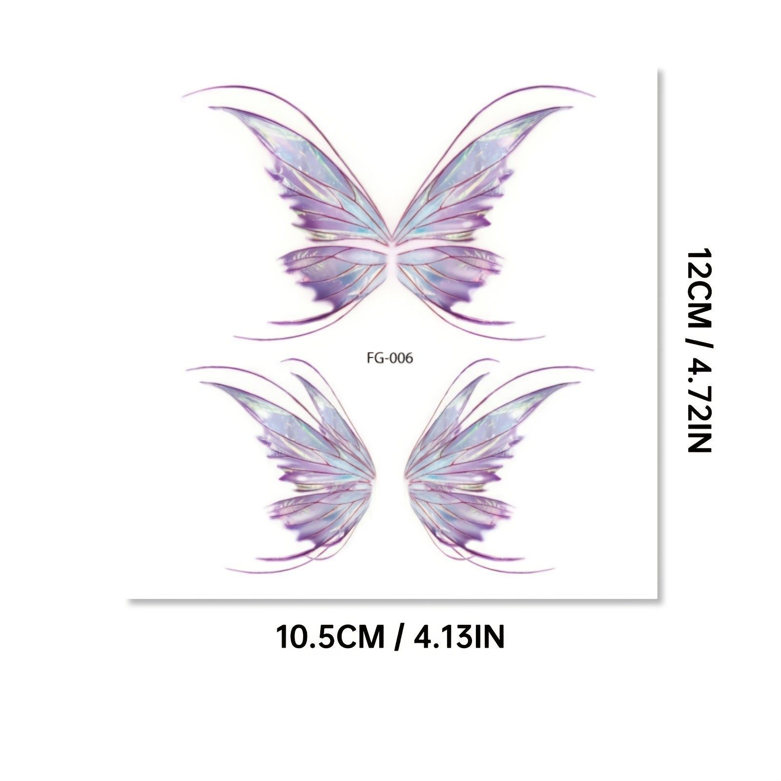 Butterfly Face Tattoo Sticker Glitter Eye Makeup Prom Glitter