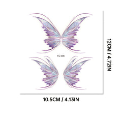 Butterfly Face Tattoo Sticker Glitter Eye Makeup Prom Glitter