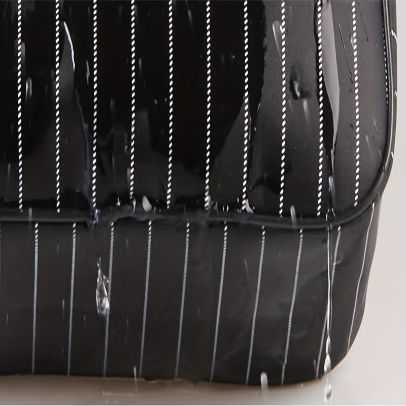 Striped Toiletry Bag Waterproof Travel Business Trip Storage Cosmetic Bag