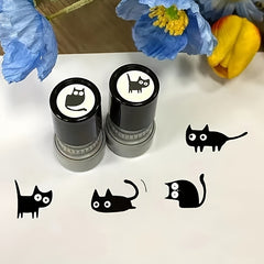 4pcs Cartoon Cat Pattern Stamps for Kids