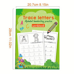 YUYNLEP Kids' Alphabet Writing Workbook Red Tracing Letters Learning Book