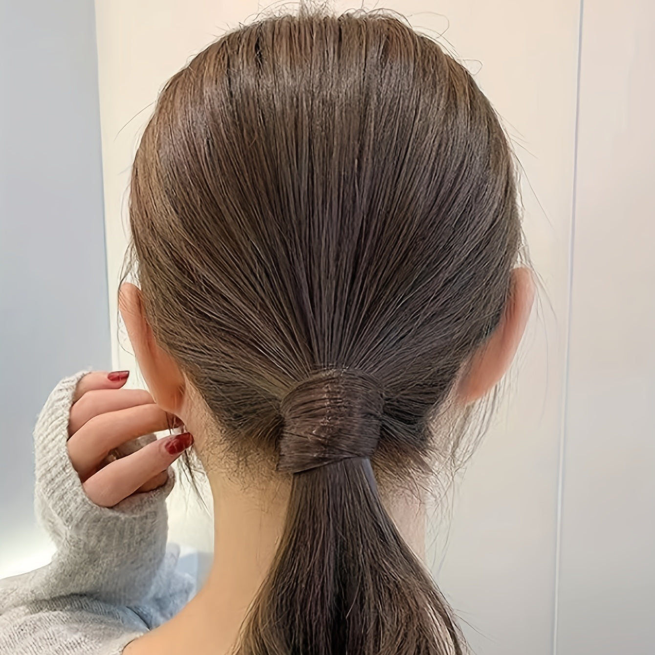 4pcs Wig Hair Tie Synthetic Hair Elastic Ponytail Holder Hair Accessories
