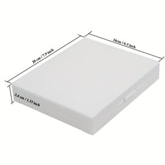 100pcs Biology Glass Microscope Slides Storage Box Case Plastic