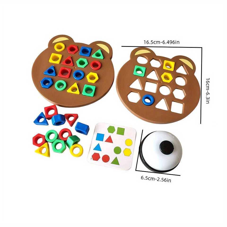 Geometric Shape Matching Puzzle Board Game for Family