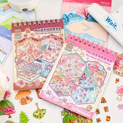 Kabbalah Mini Landscape Sticker Book: 12 Die Cut Stickers & 6 Background Car