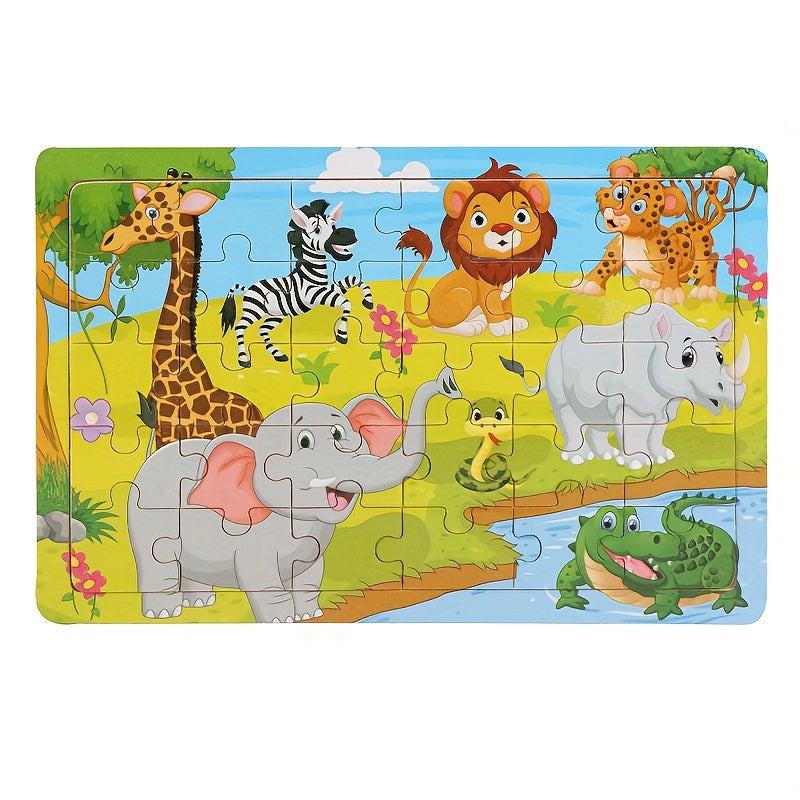 30pcs Wooden Puzzle Set for Kids Early Education Toys