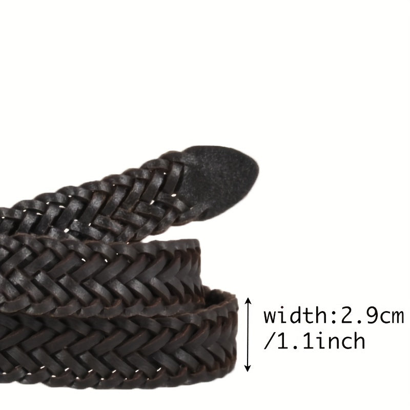  Braided Leather Belt for Women