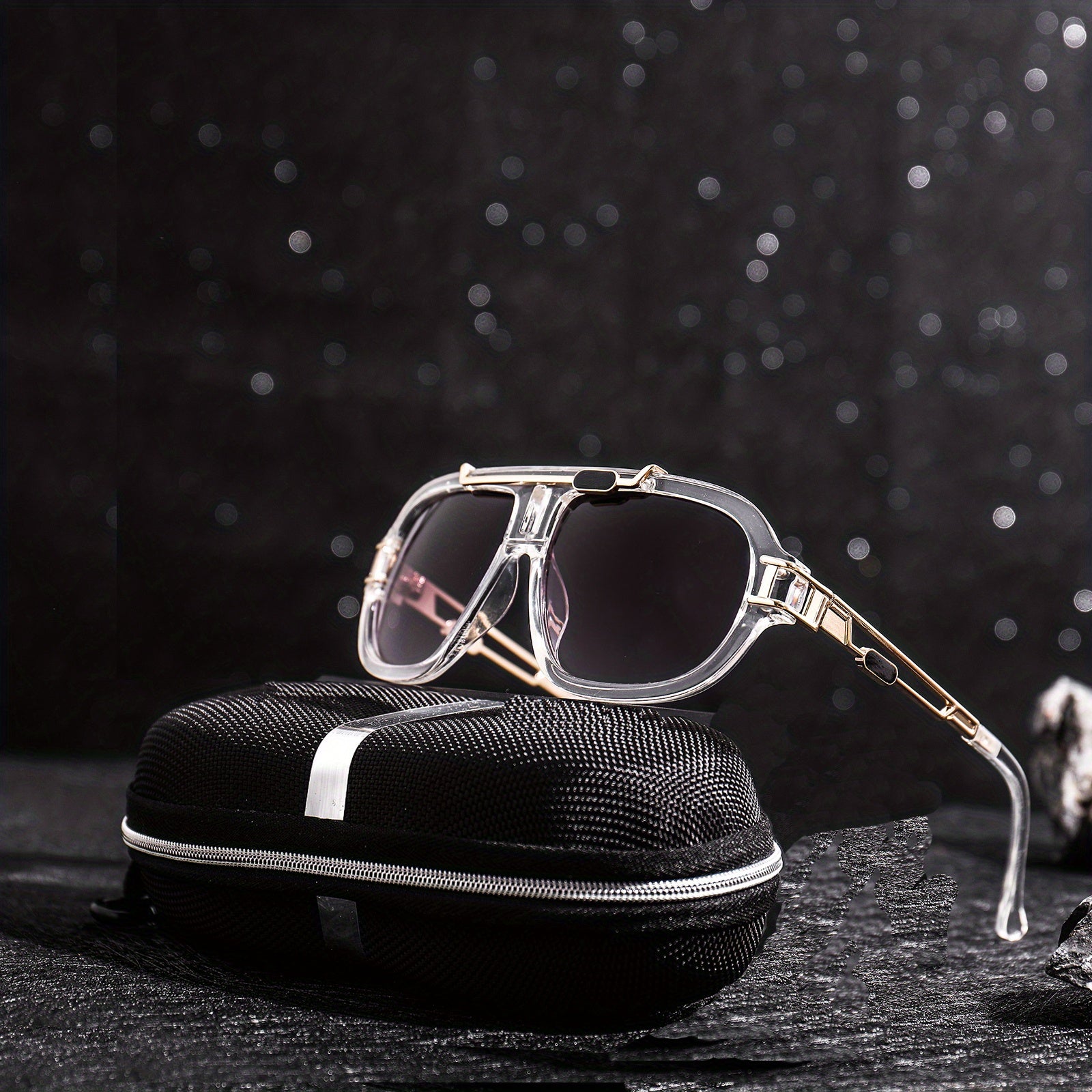 Men's Square Frame Sunglasses Unisex Steampunk Party UV Protection