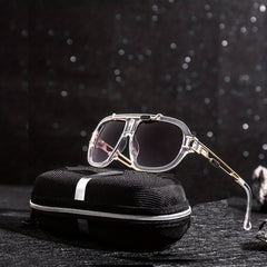 Men's Square Frame Sunglasses Unisex Steampunk Party UV Protection