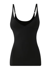 Women's Slim Fit Cotton Shaper Cami Adjustable Strap Top