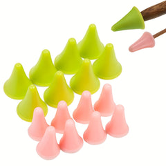 16pcs Knit Needles Point Protectors 2 Sizes Needle Stoppers