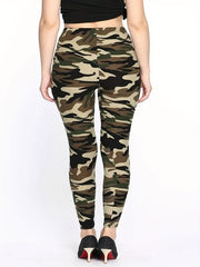  Camo High Rise Stretch Leggings