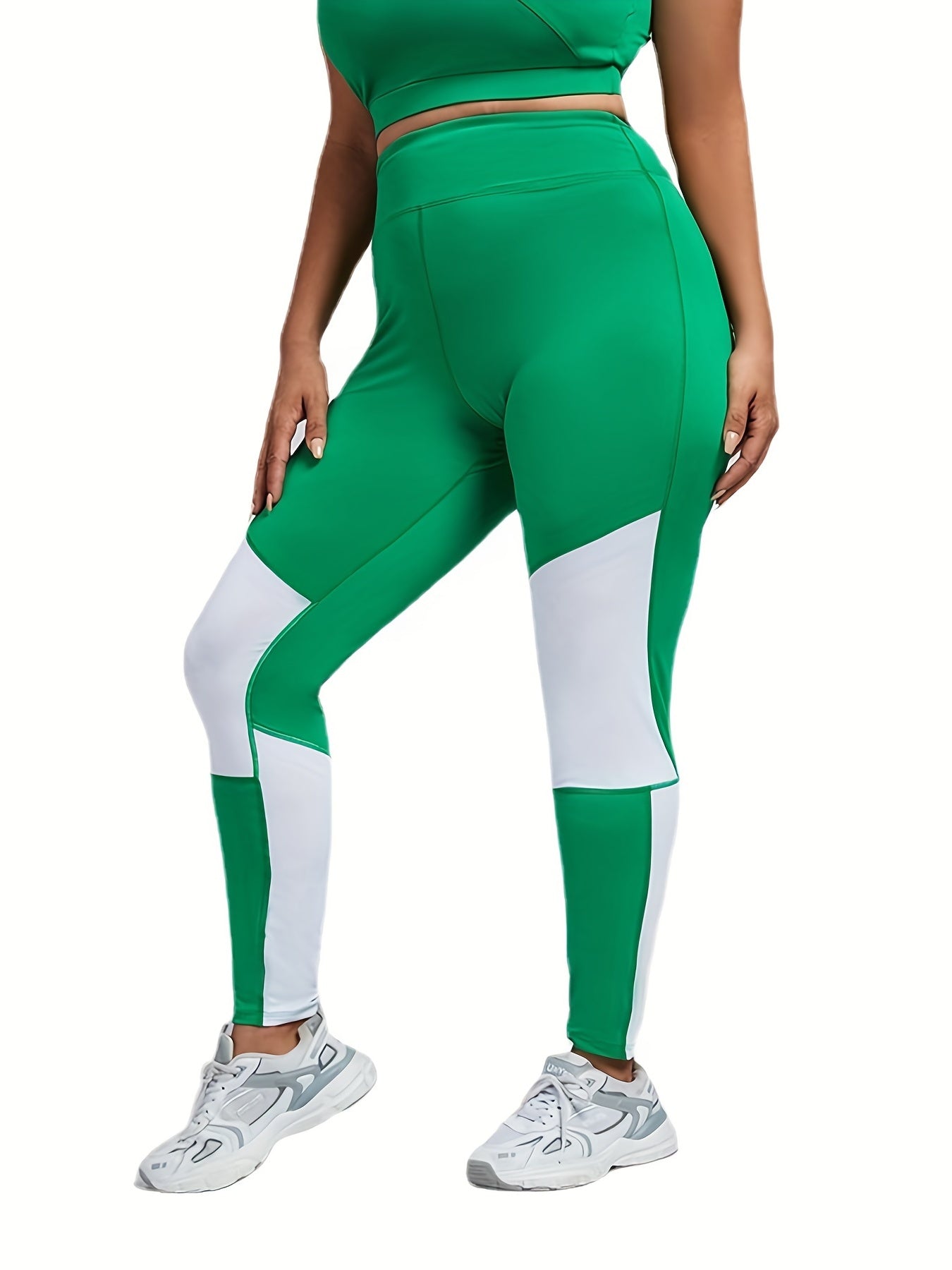  Colorblock High Rise Skinny Leggings