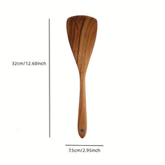 Wooden Cooking Utensils Non-stick Spatula Frying Shovel Kitchenware Set